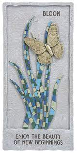 Mosaic Butterfly Wall Decor - Bloom - Click Image to Close